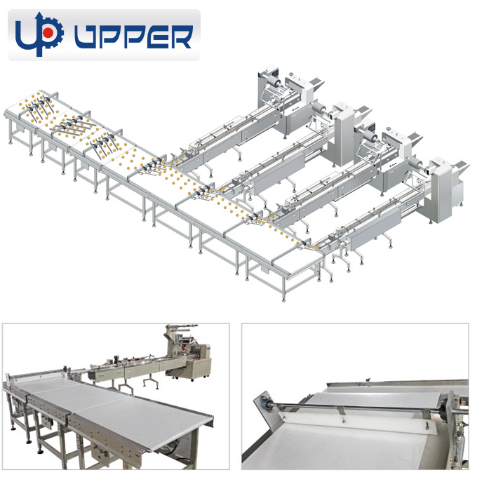 Chinese Cake Bread Inflatable Packing Machine Full Automatic Packaging Machine Line