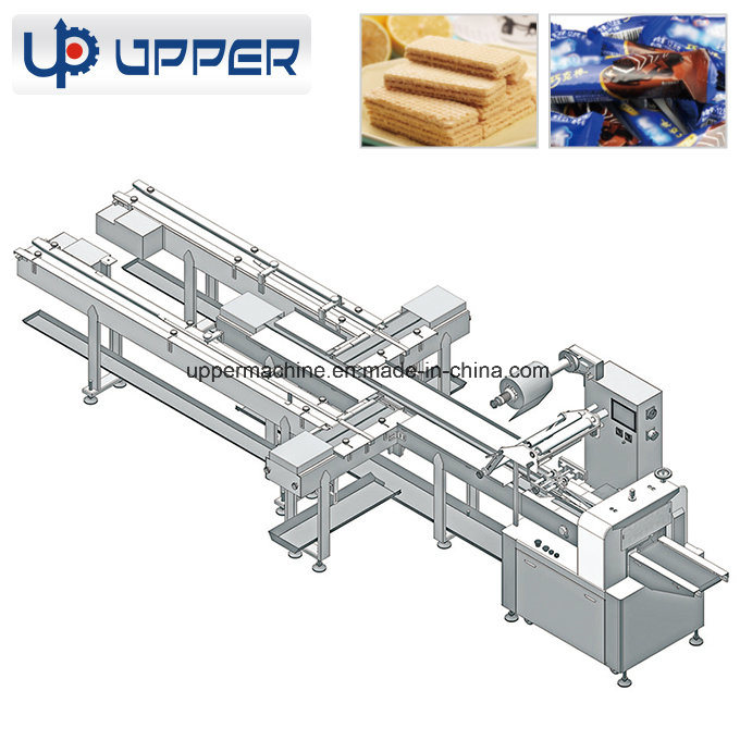 Automatic Feeding Packing Line for Food of Wafer Caramel Treats Egg Roll