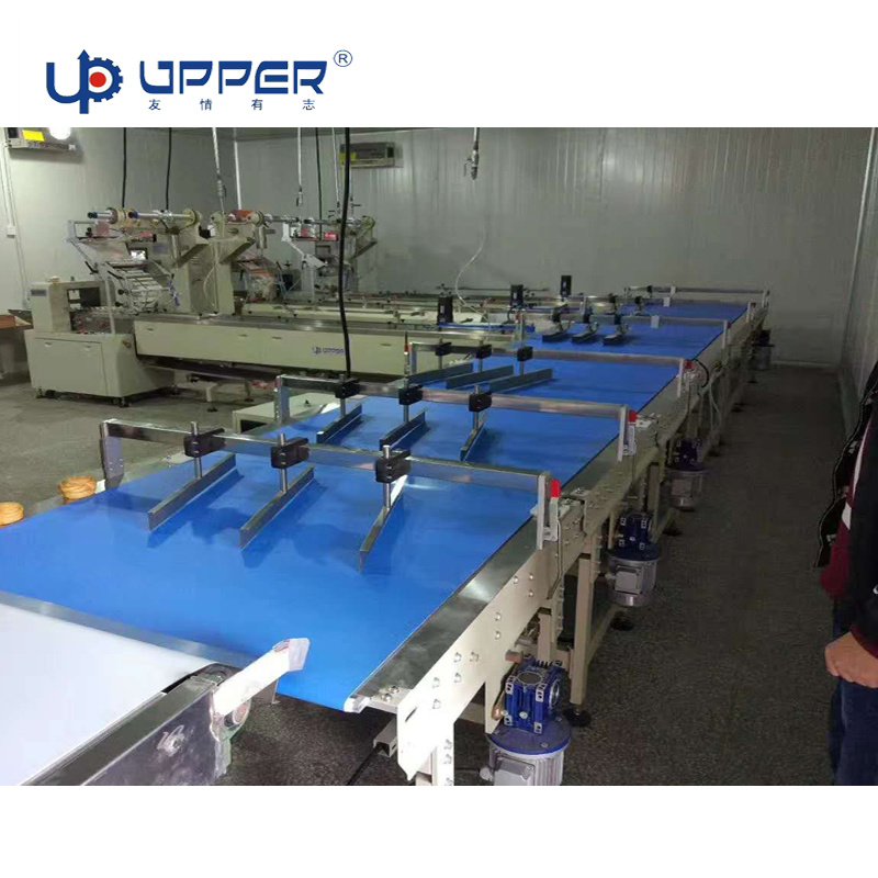 Automatic Equipment Horizontal Flow Food Packing and Feeding Line