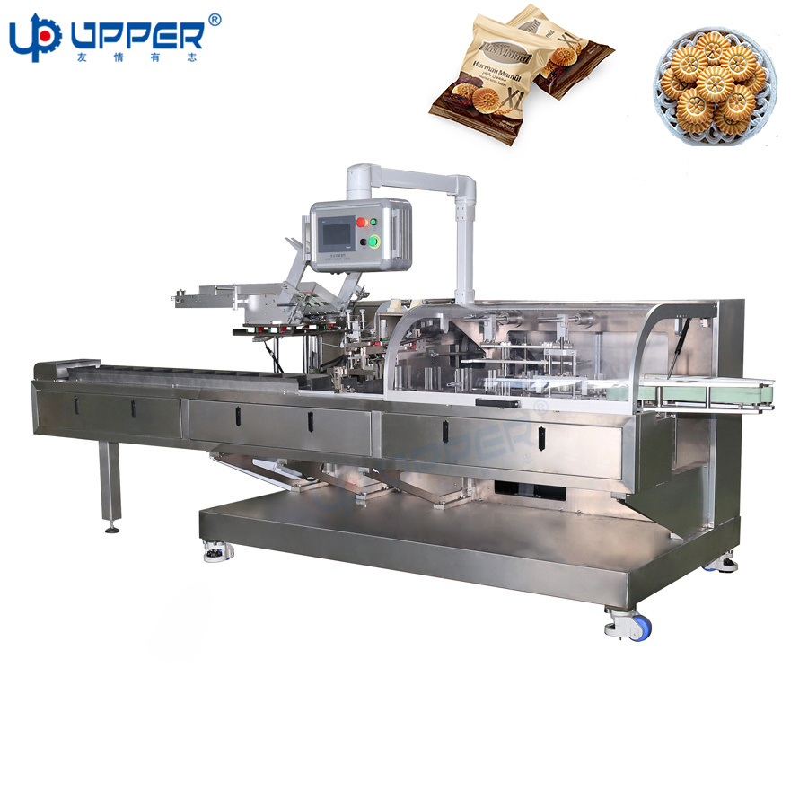 Flexible Bafu Small Peanut Chocolate Bar Automatic Flow Wrap Candy Packaging Machine Flow Pack 250 Mozzarella Cheese Cake Packing Machine