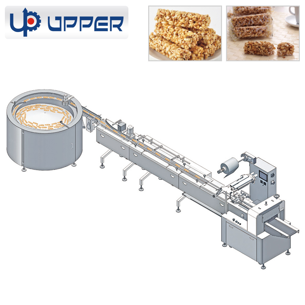 Cereal Bar Oat Meal Chocolate Automatic Packing Machine/ Flow Wrapping Machine