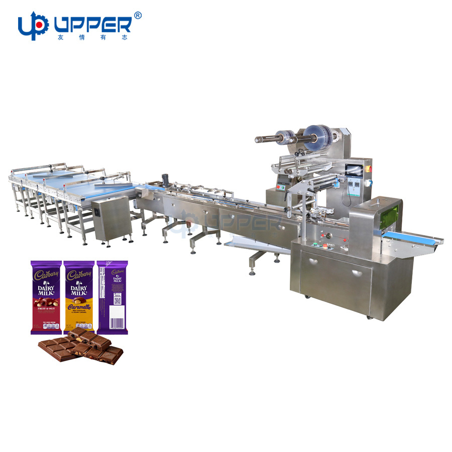 Automatic Horizontal Hamburger Buns Biscuit Noodles Packing Machine Pillow Type Packing Machine