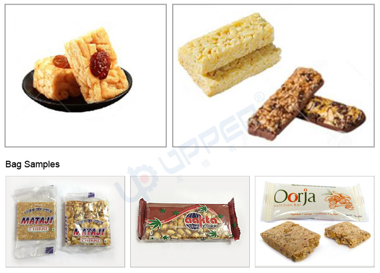 Multifunctional Protein Energy Cereal Bar Nut Bar Saki Mamie Bar Small Snack Food Production Automatic Packaging Machine Line