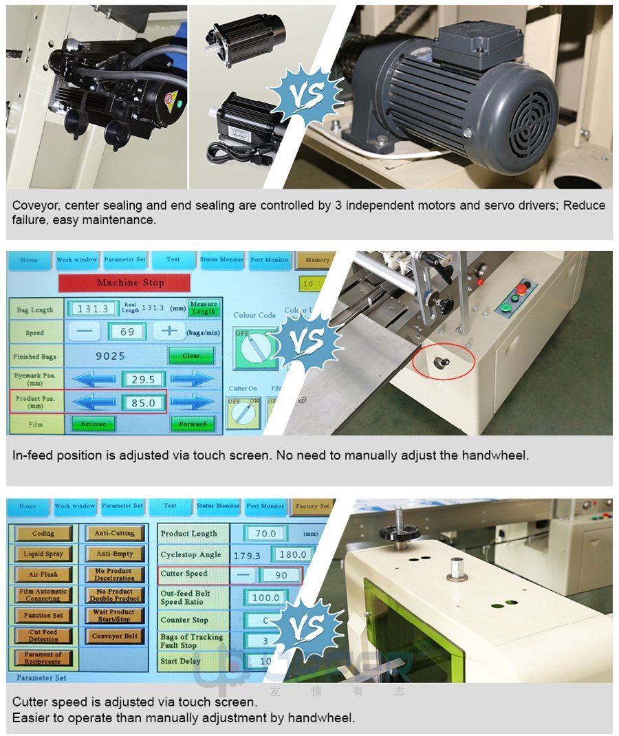 Buddha Incense Size Candle Lollipop Ice Long Type Automatic Feeding Pillow Packing Machine Down Film Packing Machine