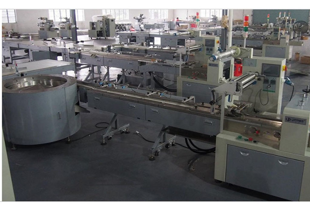 High Speed Automatic Feeding and Packaging Machine Line