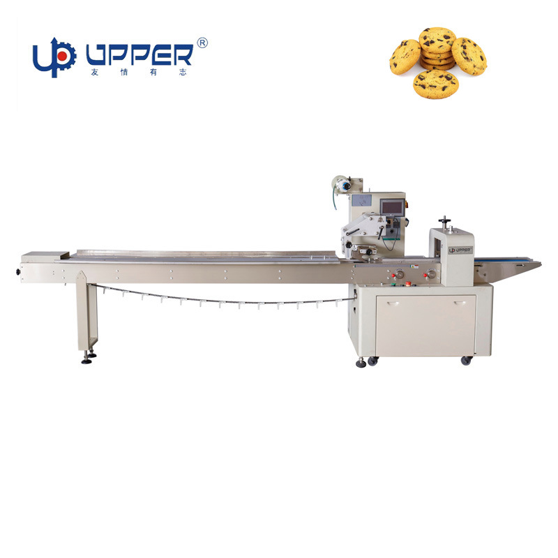 Biscuit Wafer Bread Bun Food Full Servo Automatic Packing Machine Flow Package Machine