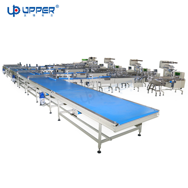 Quick Frozen Food Bag Making Packaging Production Line Frozen Dumplings Steamed Stuffed Buns Dumplings Fried Wheat with Tray Packaging Machine