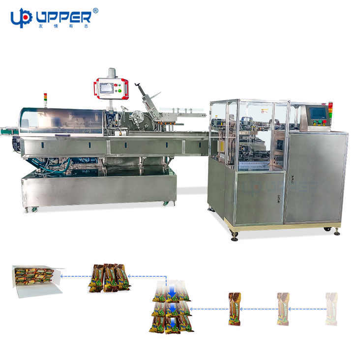 High Speed Biscuit Bread Chocolate Bar Soap Pookie Pillow Packaging Machinery Sink Counting Collection Horizontal Box Packing Machine Cartoning Machines Line