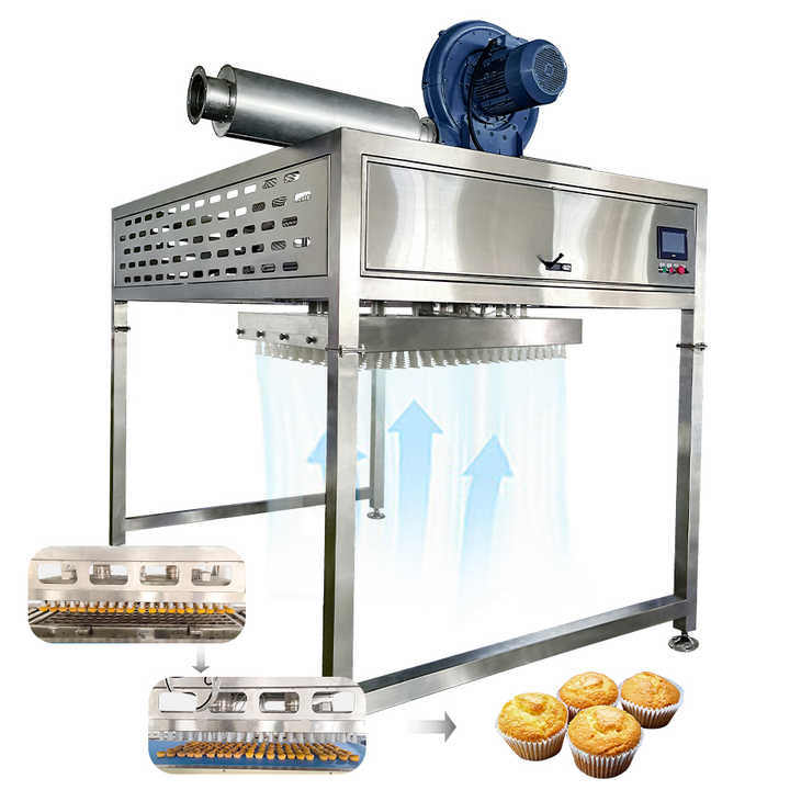 Upper Cupcake Bread Chocolate Long Bar Cupcake Multi-Functional Automatic Demoulding Machine Can Be Connected to Food Production Packaging Packing Machine Line