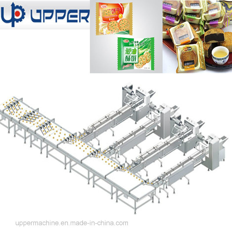 Automatic Equipment Horizontal Flow Food Packing and Feeding Line