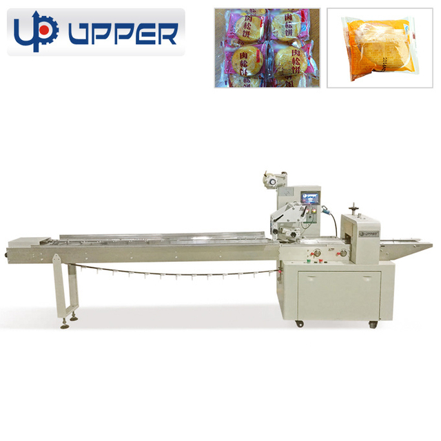 Packmate Fully Automatic Plastic Bag Food Tray Wrapper Packing Bread Bagging Horizontal Flow Wrapping Packing Machine