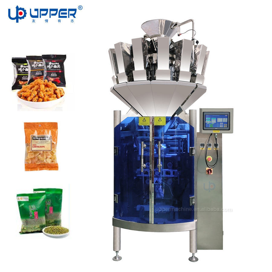 520 High Speed Automatic Potato Chips Potato Chips Raisins Broad Beans Beans Nuts Peanuts Spices Salt Sugar Cookies Plastic Bag Vertical Packing Machine