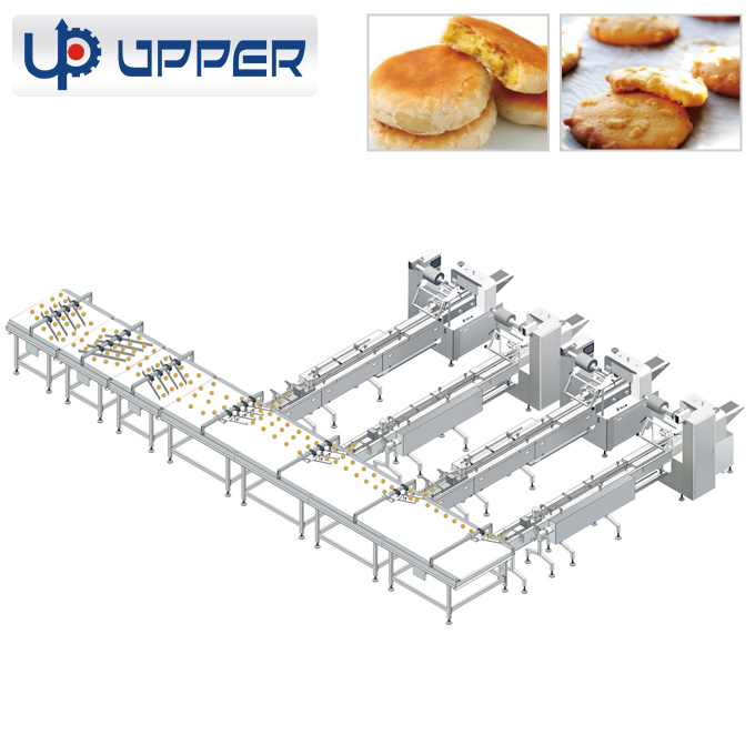 Cake Bread Inflatable Packing Machine Full Automatic Packaging Machine Line Upx-CF4