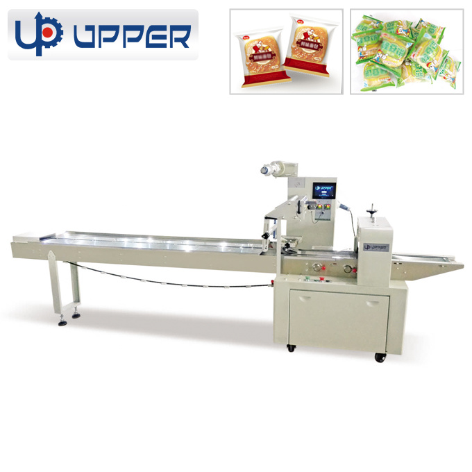 Automatic Coarse Grain Bread Flat Bread White Bread Roll Flower Roll Bread Coconut Wrap Coconut Shredded Bread Milk Roll Film Food Pillow Packaging Machine