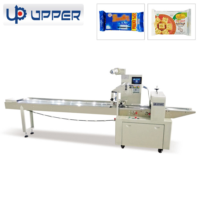 Multifunctional Automatic Pillow Packing Machine Flowpack Machine for Food/Bread/Cookie/Chocolate Wrapping Machine