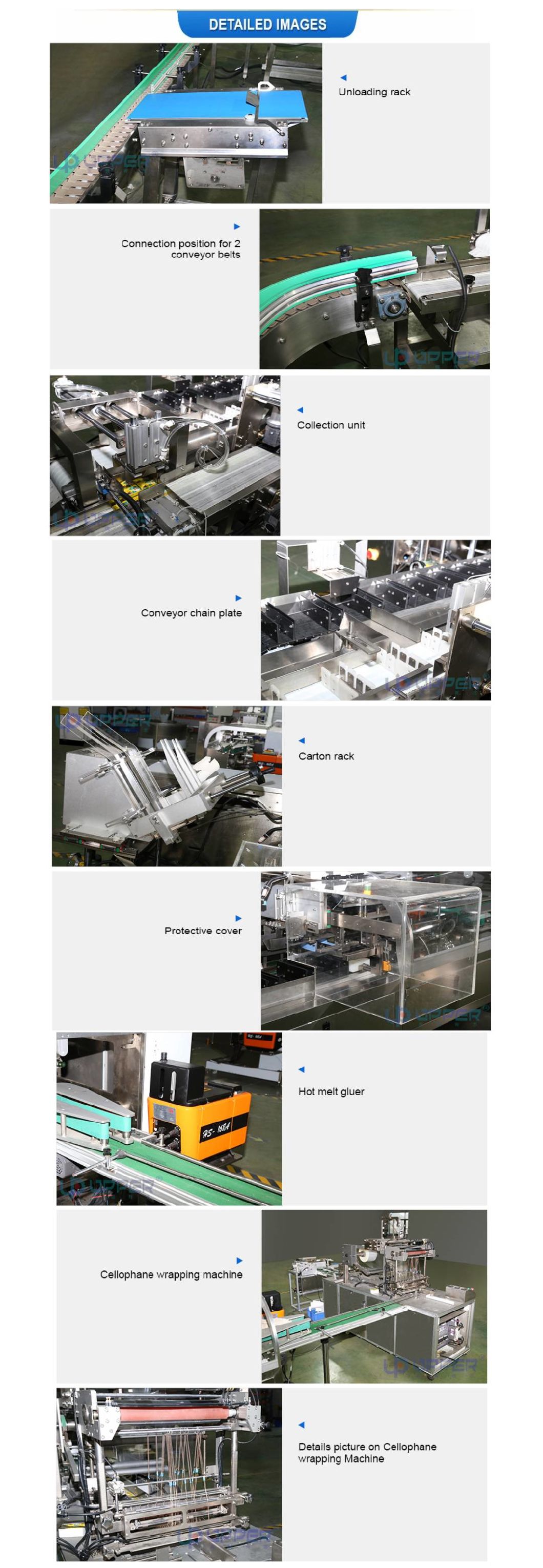 Fabric Cutting Tunnel Combination Shrinking Wrapping Setting Film Machine Carton Shoes Gift Box Shrink Wrap Machine Smart Feeding Gift Cartoning Machine