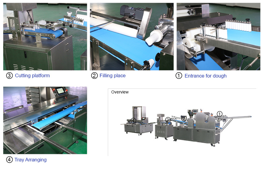 Bread Making Machine Automation Production Line Dough Processing and Packaging Equipment Dough Sheeter Roller Machine