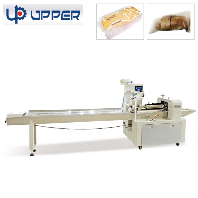 Mask Bakery Bread Buns Instant Noodles Biscuits Automatic Flow Pillow Pack Horizontal Packing Machinery Packaging Machine Wrapping Sealing Machine