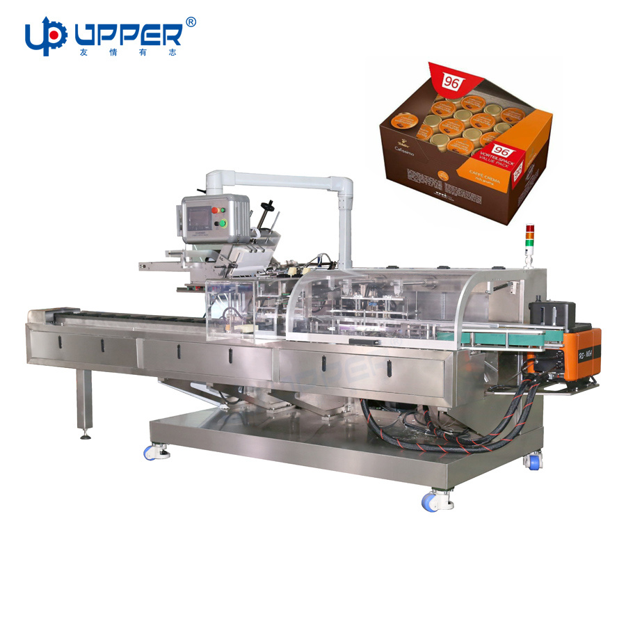 Snack Vacuum Sachet Coffee Pouch Automatic Carton Box and Sealing Machine